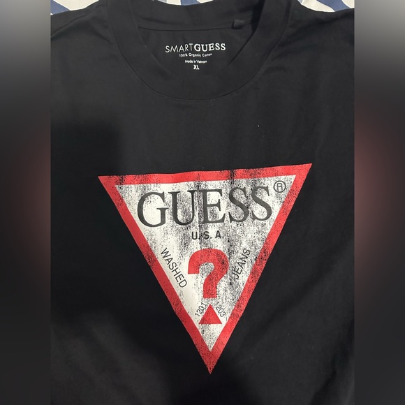 Women’s Guess Eco Triangle Logo Tee Size XL - Picture 5 of 11